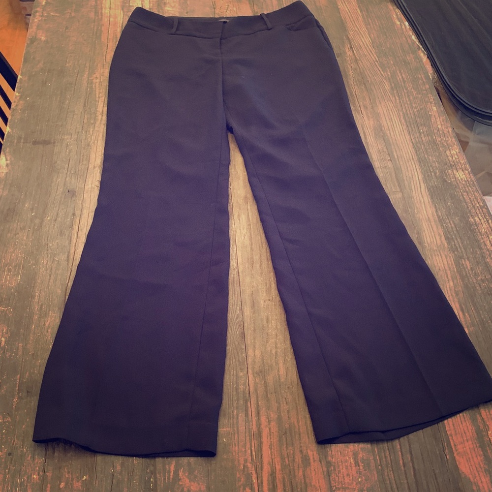 Limited Drew Fit Navy boot leg polyester pant